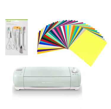 Cricut Explore Air 2 + Herramientas + Hojas de vinil adhesivo